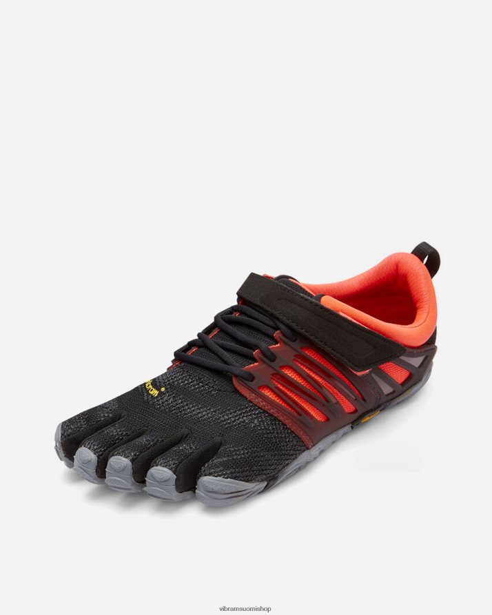 jalkineet 26FF52 Vibram v-juna musta/koralli/harmaa naiset